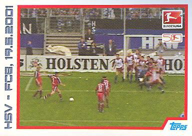 Topps Bundesliga 12/13 Einzelsticker 319 HSV 19.5.2001 FCB 