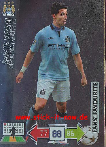 Panini Adrenalyn XL CL 12/13 - Manchester City - Samir Nasri - FANS FAVOURITES