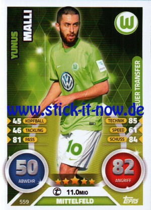 Topps Match Attax Bundesliga 16/17 Extra - Nr. 559