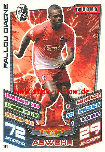 Match Attax 13/14 - SC Freiburg - Fallou Diagne - Nr. 111