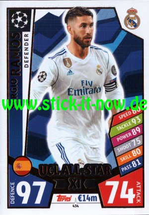 Match Attax Champions League 17/18 - Nr. 434 (UCL ALL-STAR XL)