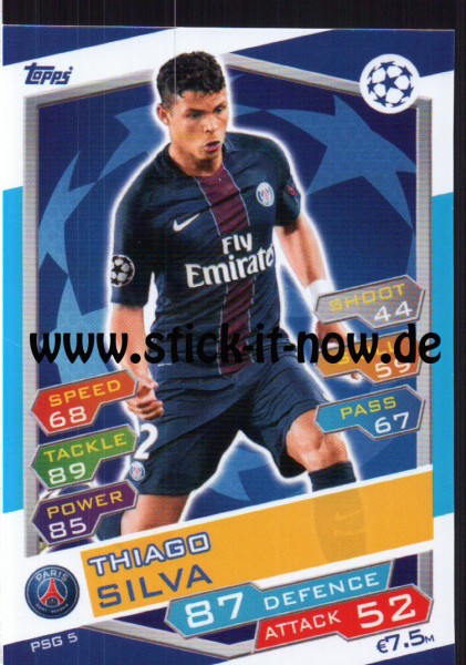 Match Attax Champions League 16/17 - Nr. PSG 5