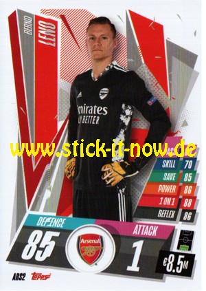 Match Attax Champions League 2020/21 "Update" - Nr. ARS 2