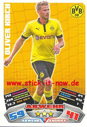 Match Attax 12/13 EXTRA - Oliver Kirch - Bor. Dortmund - Nr. 385