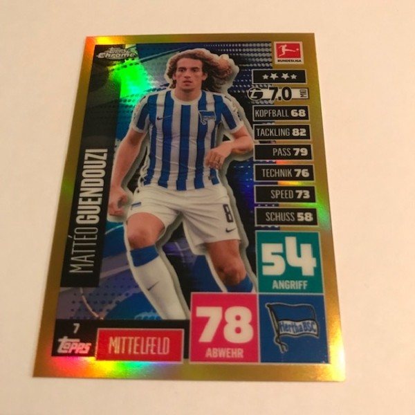 Match Attax BL Chrome 20/21 - Nr. 7 ( Gold 49/50 )