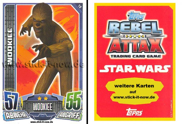 Rebel Attax - Serie 1 (2015) - WOOKIEE - Nr. 10