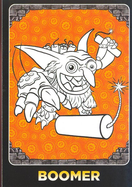 Skylanders Giants - Karten zum Ausmalen - BOOMER - Nr. C7