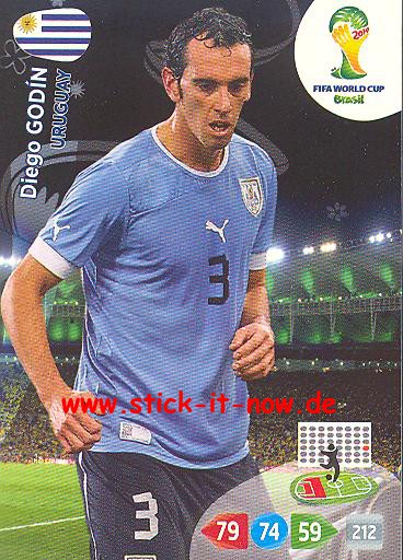 Panini Adrenalyn XL Brasil WM 2014 - Diego GODIN