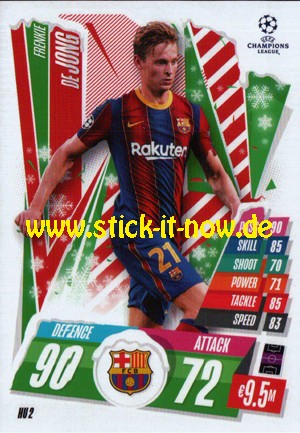 Match Attax Champions League 2020/21 "Festive" - Nr. HU 2