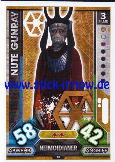 Topps Star Wars FORCE ATTAX UNIVERSE (2017) - Nr. 18