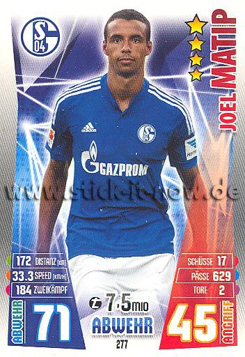 Match Attax 15/16 - Joel MATIP - FC Schalke 04 - Nr. 277