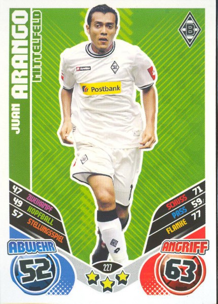 Juan Arango - Match Attax 11/12