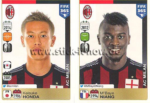 Panini FIFA 365 Sticker - Nr. 605 - 606