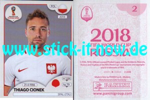 Panini WM 2018 Russland "Sticker" INT/Edition - Nr. 587