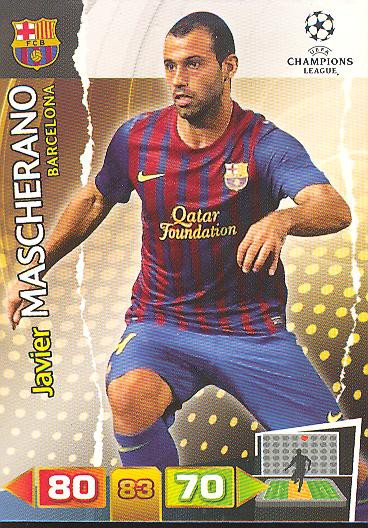 Javier Mascherano - Panini Adrenalyn XL CL 11/12 - FC Barcelona