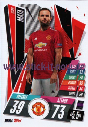 Match Attax Champions League 2020/21 - Nr. MNU 14