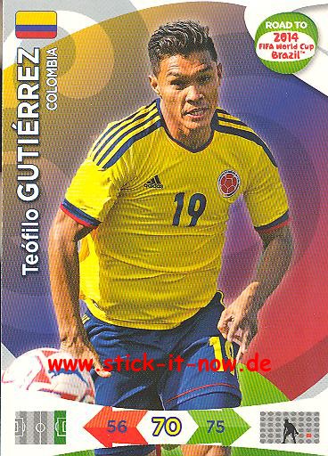 Panini Adrenalyn XL Road to WM 2014 - Teófilo GUTIÈRREZ