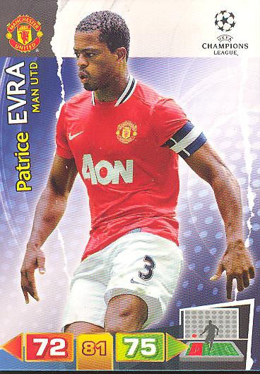 Patrice Evra - Panini Adrenalyn XL CL 11/12 - Manchester United