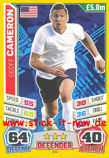 Match Attax "World Stars WM 2014" - GEOFF CAMERON - Nr. 234