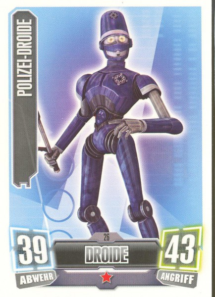 Force Attax - Serie II - Polizei-Droide - Droide