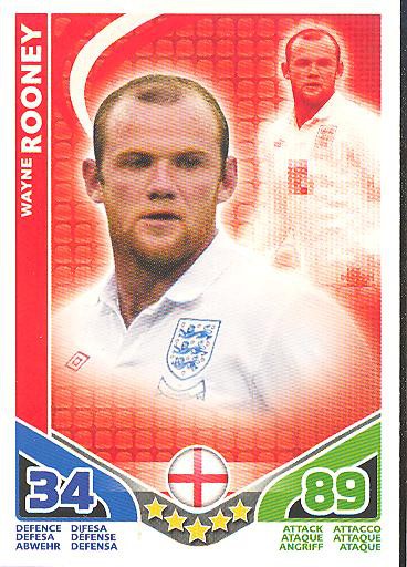 Match Attax WM 2010 - GER/Edition - WAYNE ROONEY - England