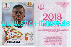 Panini WM 2018 Russland "Sticker" INT/Edition - Nr. 609