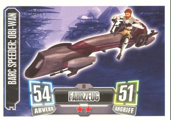 Force Attax - Serie II - Barc Speeder: Obi-Wan - Fahrzeug