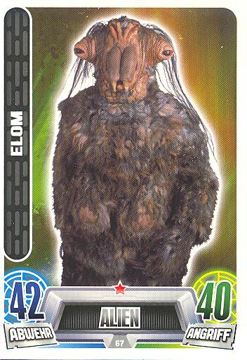 Force Attax Movie Collection - Serie 2 - Elom - Nr. 67