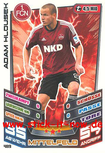 Match Attax 13/14 EXTRA - ADAM HLOUSEK - Nr. 489