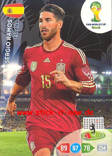 Panini Adrenalyn XL Brasil WM 2014 - SERGIO RAMOS