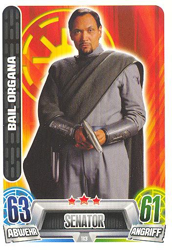 Force Attax Movie Collection - Serie 2 - BAIL ORGANA - Nr. 113