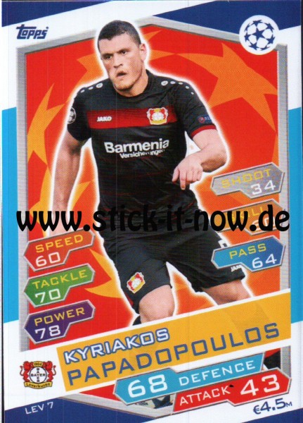 Match Attax Champions League 16/17 - Nr. LEV 7