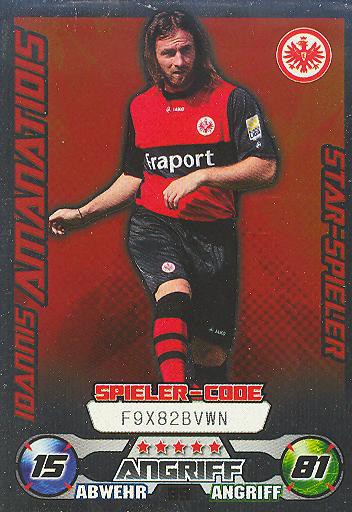 Match Attax 09/10 - IOANNIS AMANATIDIS - Ein. Frankfurt - STAR-SPIELER - Nr. 89