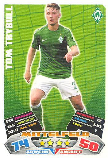 Match Attax 12/13 - Tom Trybull - SV Werder Bremen - Nr. 29