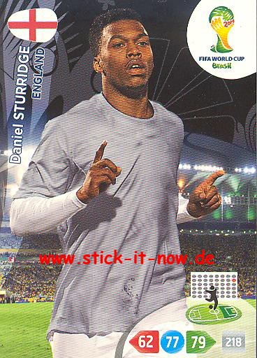 Panini Adrenalyn XL Brasil WM 2014 - Daniel STURRIDGE