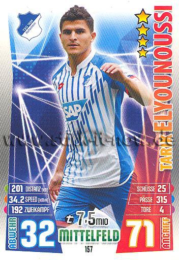 Match Attax 15/16 - Tarik ELYOUNOUSSI - TSG Hoffenheim - Nr. 157