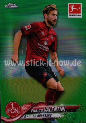 Bundesliga Chrome 18/19 - Enrico Valentini - Nr. 8 (Green - 85/99)