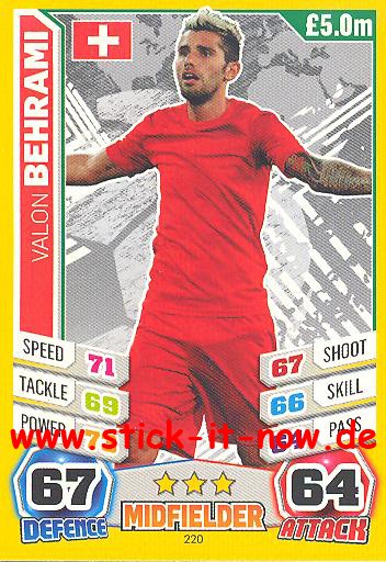 Match Attax "World Stars WM 2014" - VALON BEHRAMI - Nr. 220