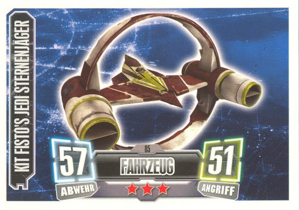 Force Attax - Serie II - Kit Fisto's Jedi Sternenjäger - Fahrzeug