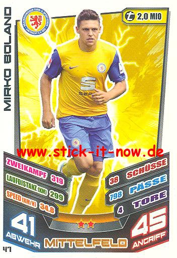 Match Attax 13/14 - Ein. Braunschweig - Mirko Boland - Nr. 47