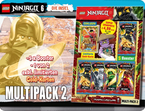 Lego Ninjago Trading Cards - SERIE 6 (2021) - Multipack 2a ( LE 18 )