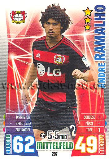 Match Attax 15/16 - Andre RAMALHO - Bayer 04 Leverkusen - Nr. 207