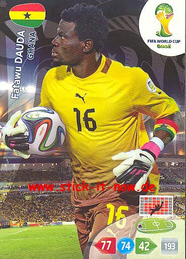 Panini Adrenalyn XL Brasil WM 2014 - Fatawu DAUDA