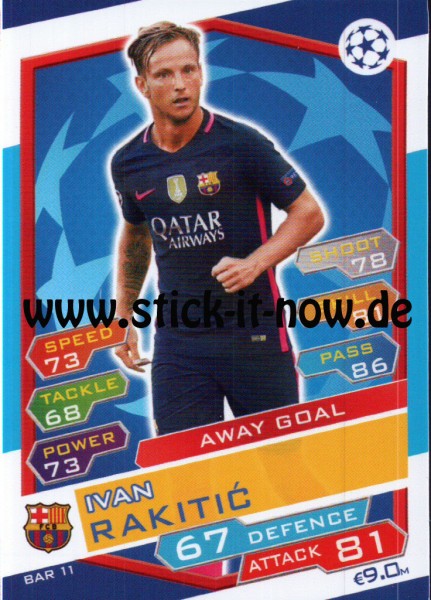 Match Attax Champions League 16/17 - Nr. BAR 11