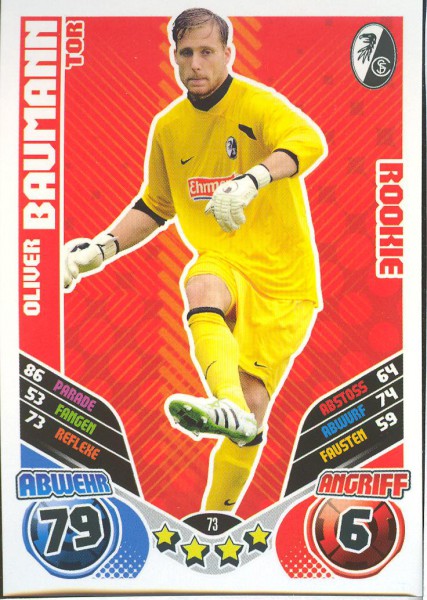 Oliver Baumann - Match Attax 11/12 - Rookie