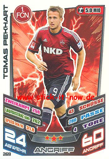 Match Attax 13/14 - 1. FC Nürnberg - Tomas Pekhart - Nr. 269