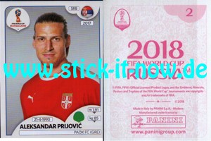 Panini WM 2018 Russland "Sticker" INT/Edition - Nr. 419