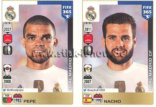 Panini FIFA 365 Sticker - Nr. 376 - 377