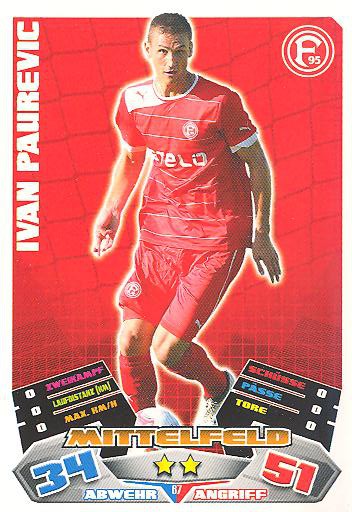 Match Attax 12/13 - Ivan Paurevic - Fortuna Düsseldorf - Nr. 67