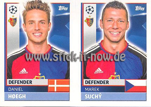 Topps Champions League Sticker 16/17 - Nr. BAS 8 + 9